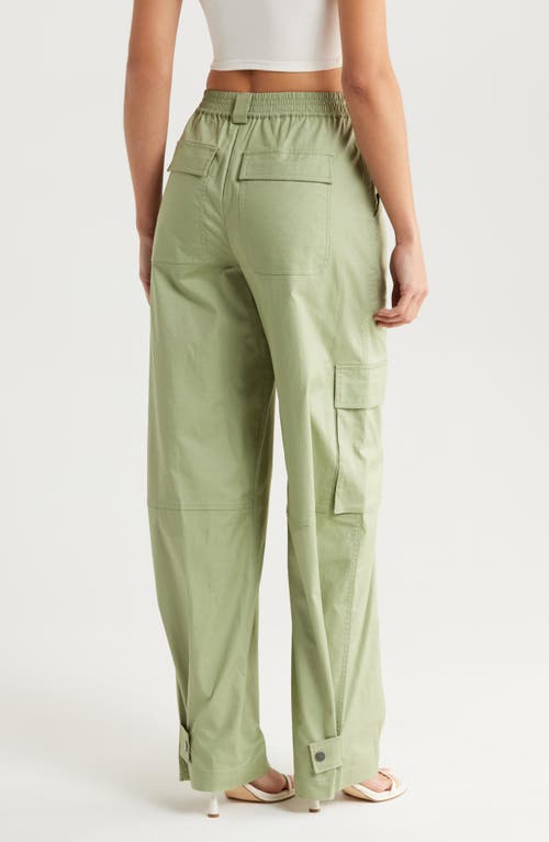 Simkhai Lionelle Stretch Cotton Cargo Pants In Green