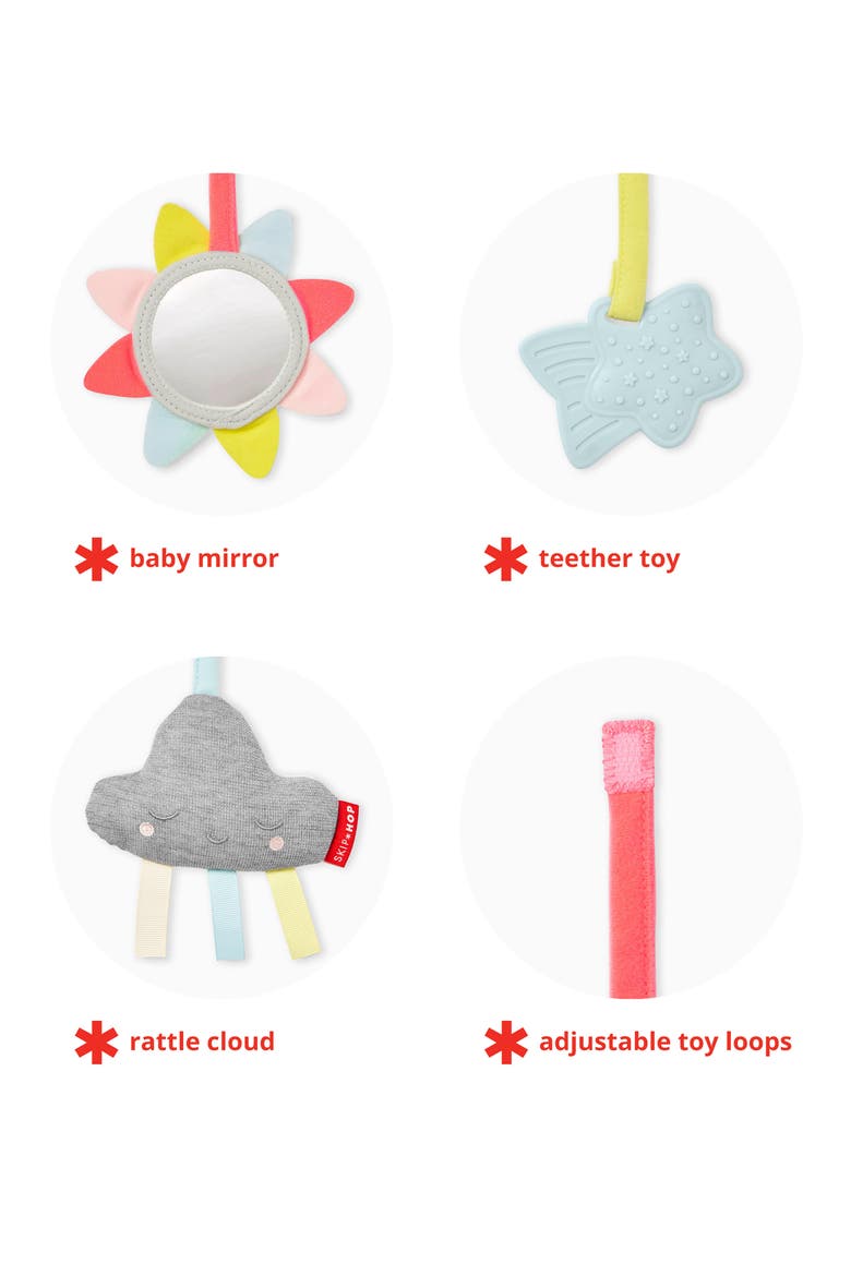 Silver Lining Cloud Wooden Activity Gym, Alternate, color, MULTI