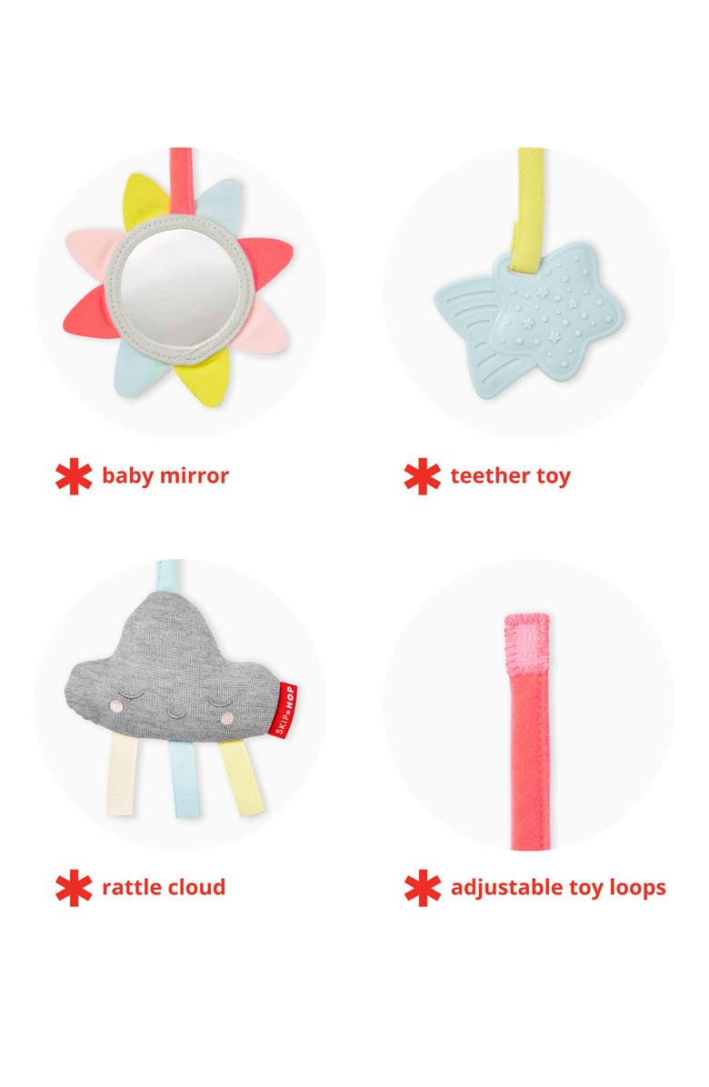 Skip Hop Silver Lining Cloud Wooden Activity Gym, Alternate, color, Multi