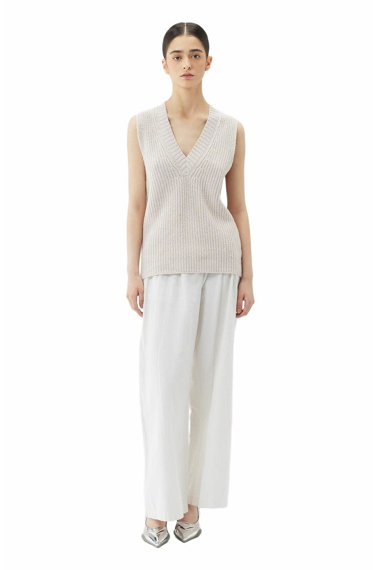 Cotton Cashmere  Vest, Alternate, color, lavender blue