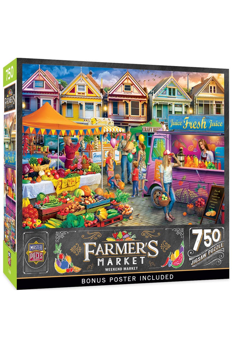Weekend Market 750 Piece Jigsaw Puzzle, Main, color, Multicolor