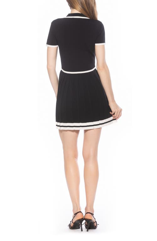Alexia Admor Jasmine Pleated Dress In Black