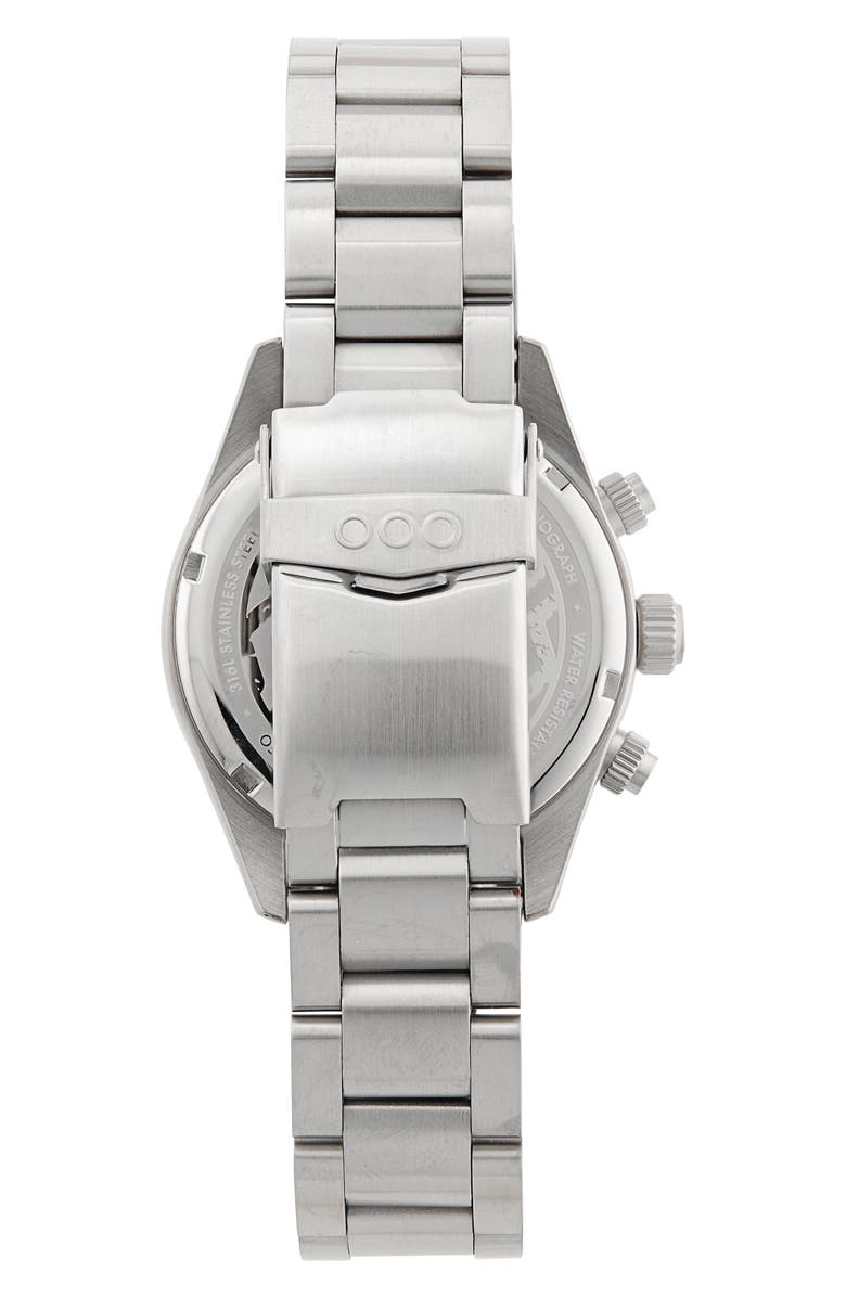 OUT OF ORDER Sporty Chronograph Bracelet Watch, 40mm, Alternate, color, Blue