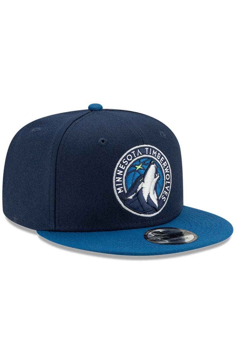 New Era Men's New Era Black/Gray Minnesota Timberwolves 2-Tone 9FIFTY Adjustable Snapback Hat, Alternate, color, 