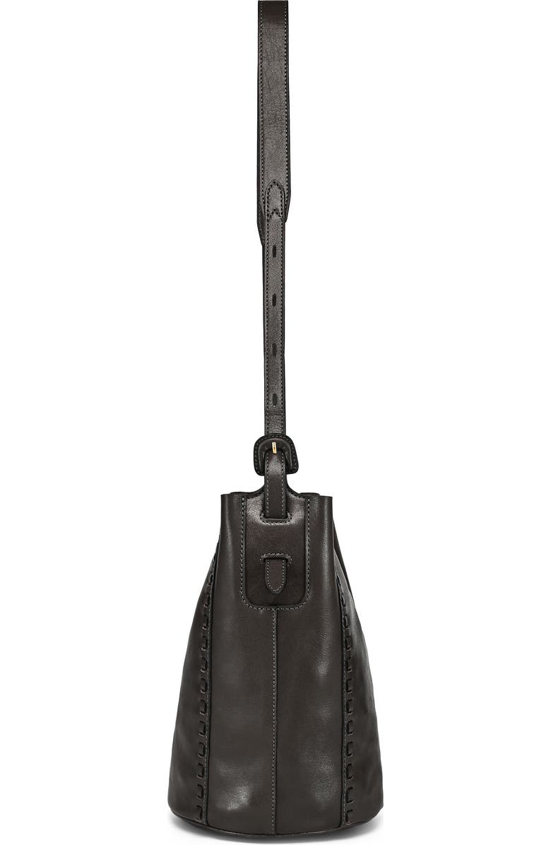 OLD TREND Juniper Genuine Leather Woven Barrel Crossbody Bag, Alternate, color, Slate