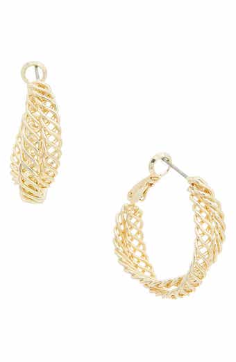 Woven Hoop Earrings