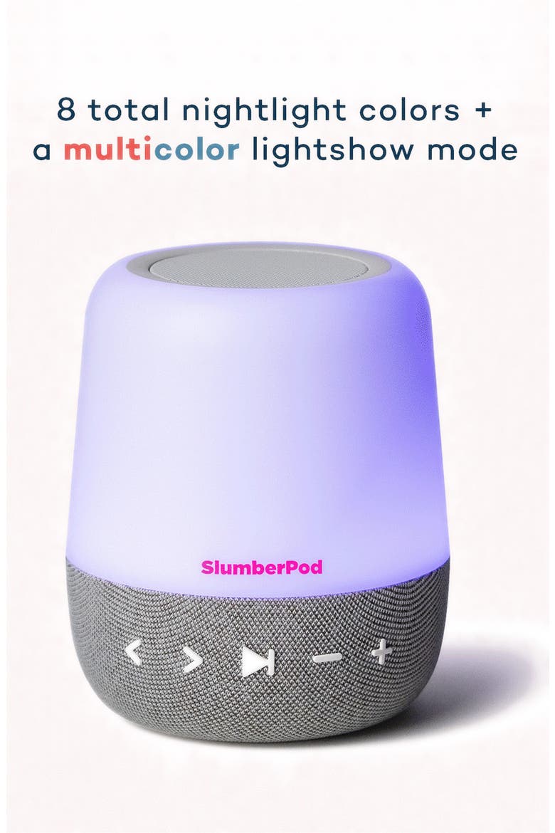 SlumberCalm 2-in-1 Sound Machine & Night Light, Alternate, color, WHITE/GREY