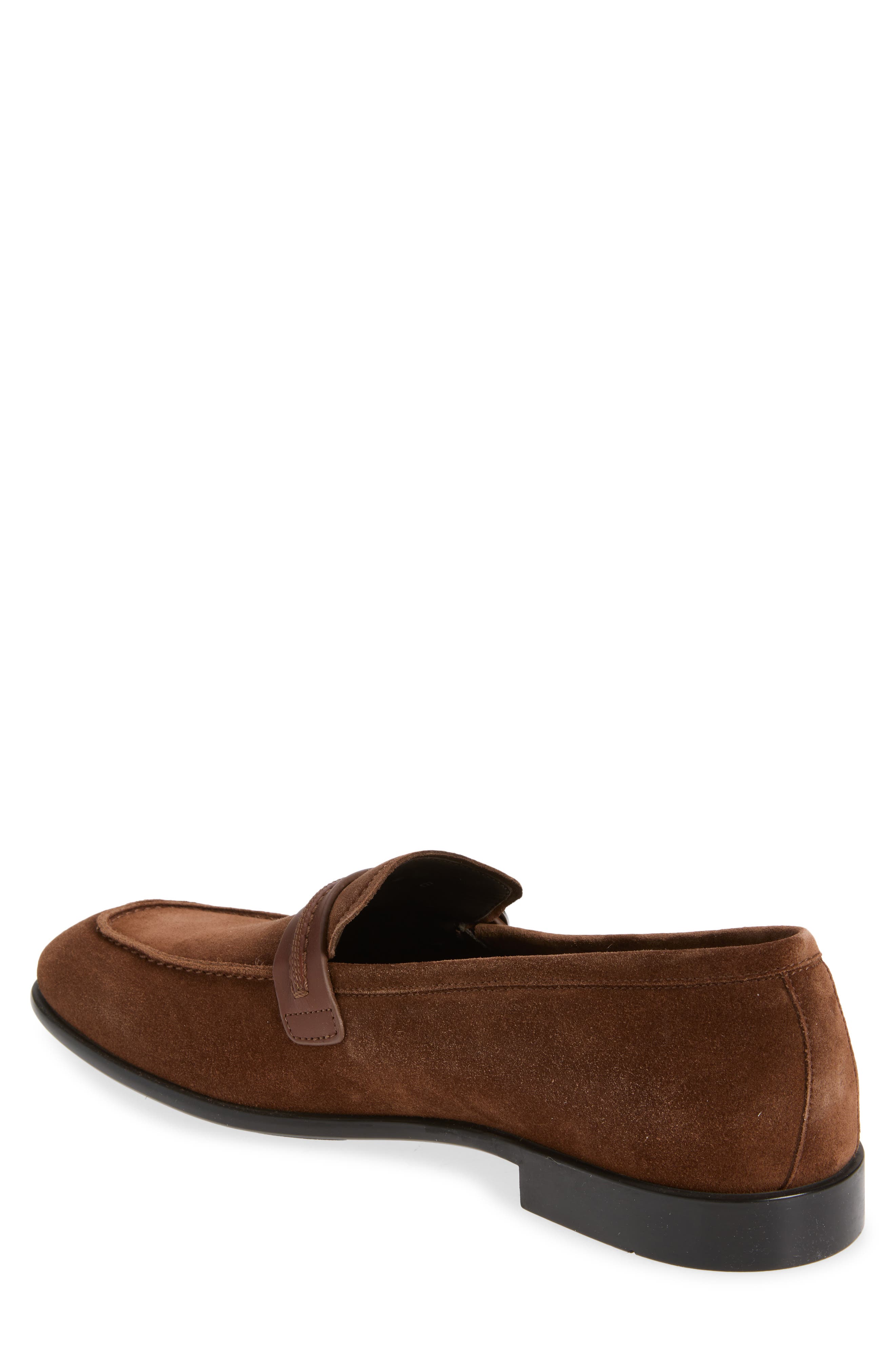 FERRAGAMO Terence Apron Toe Loafer, Alternate, color, Naturale