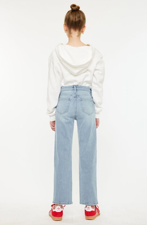 Kancan Sav High Rise Straight Jeans In Blue