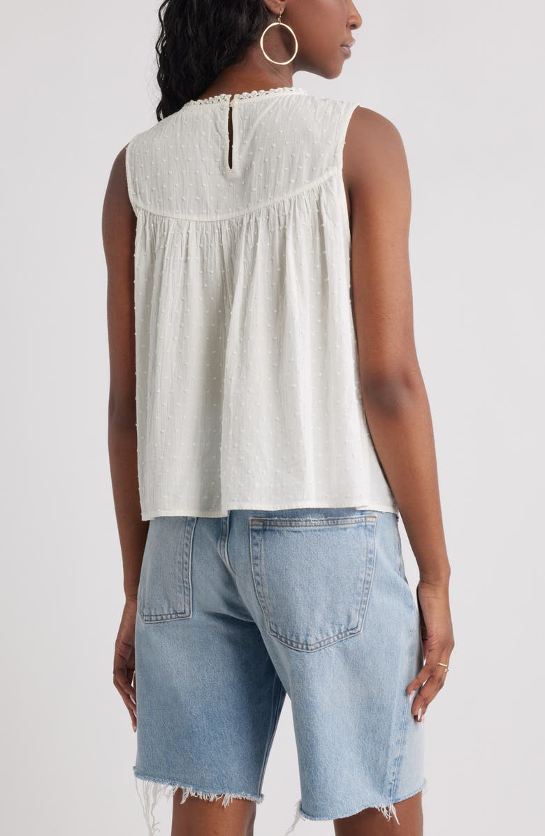 Treasure & Bond Mesh Yoke Tank, Alternate, color, Ivory Egret
