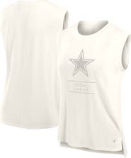 FANATICS Women's Fanatics Cream Dallas Cowboys Studio Embrace Tank Top