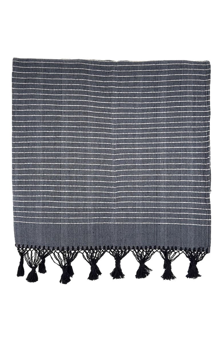 Nativa Woven Throw - Black, Main, color, Black