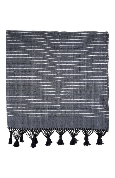 Woven Throw - Black