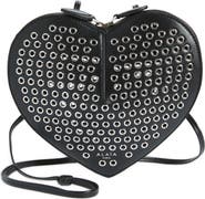 Alaïa Le Coeur Grommet Leather Crossbody Bag