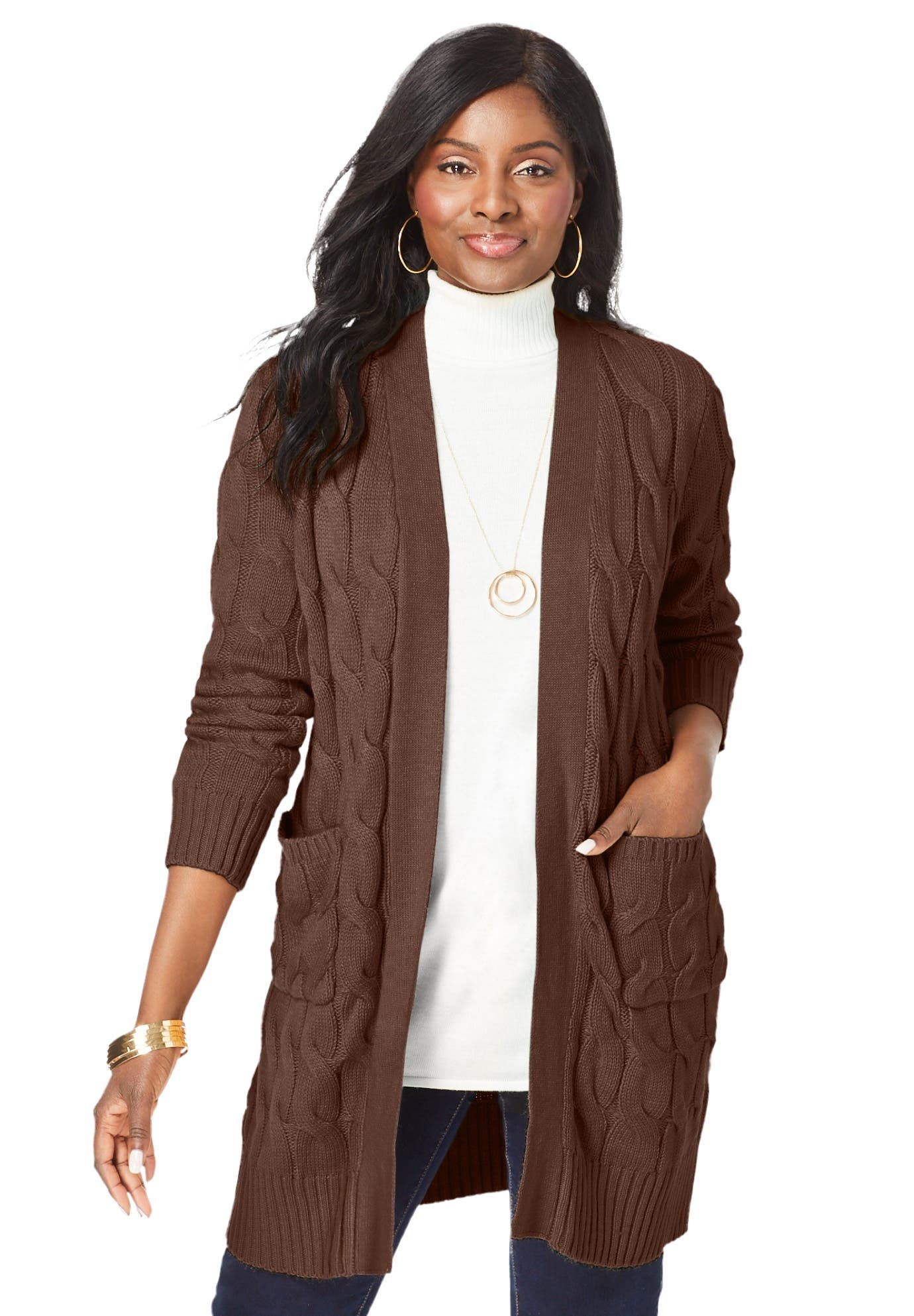 Cable Duster Sweater - image 5