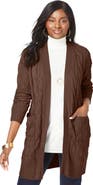 Jessica London Cable Duster Sweater