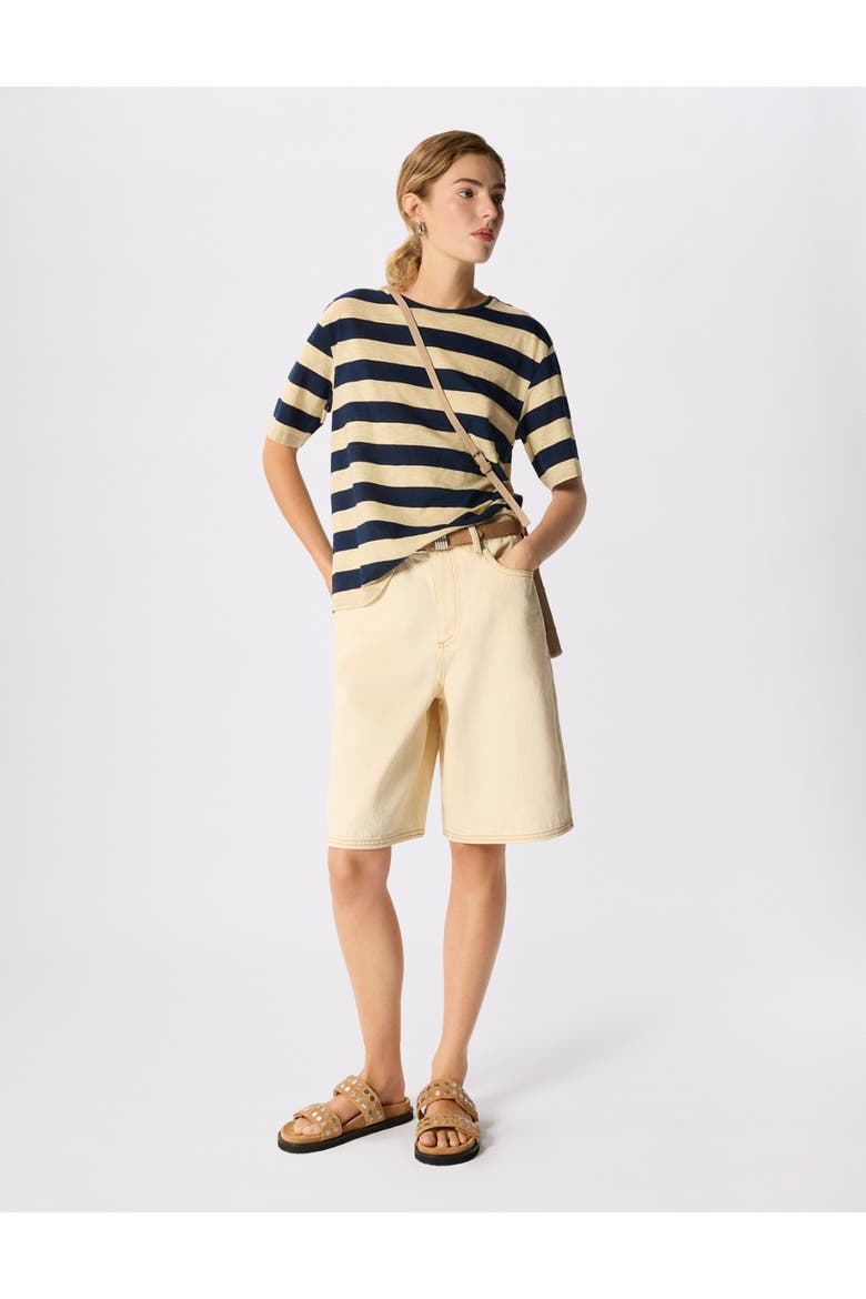 Wide Stripe T-Shirt, Alternate, color, Navy/Multi