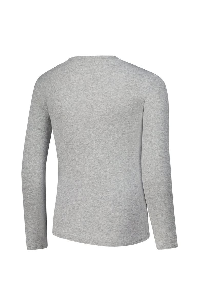 Outerstuff Youth Chicago Bears Long Sleeve T-Shirt and Pants Sleep Set, Alternate, color, Heather Gray