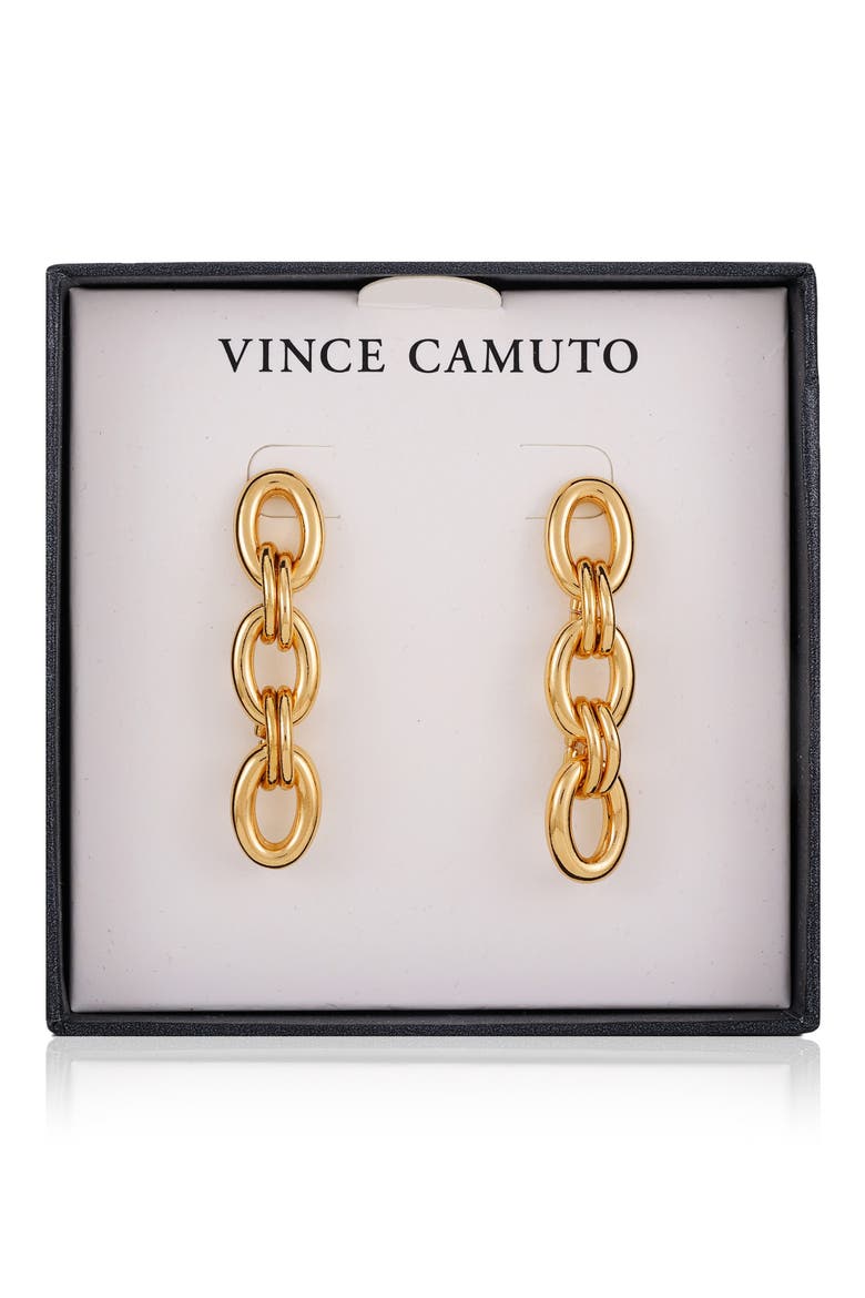 Link Earrings, Main, color, GOLD TONE