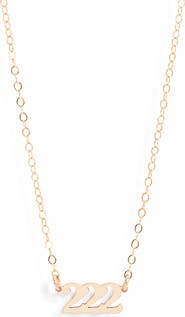 Set & Stones Angel Number Pendant Necklace