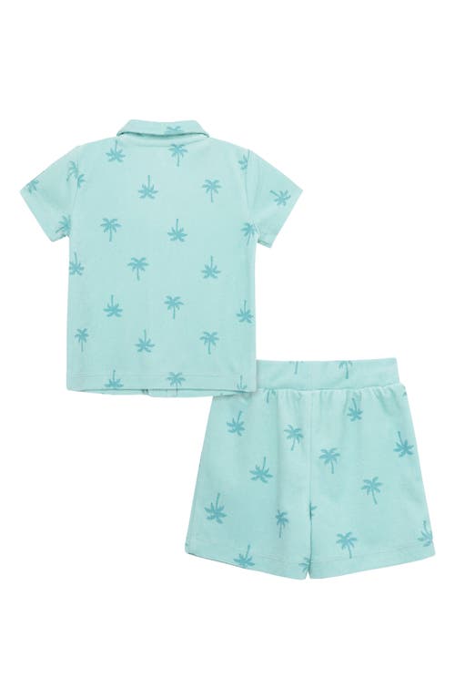 LITTLE ME LITTLE ME PRINTED TERRY SHIRT & SHORTS SET 