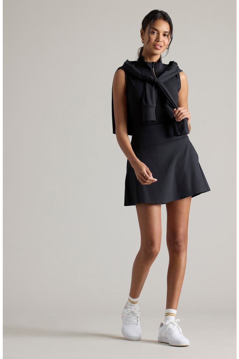Course to Court Sleeveless Half Zip Top, Alternate, color, BLACK