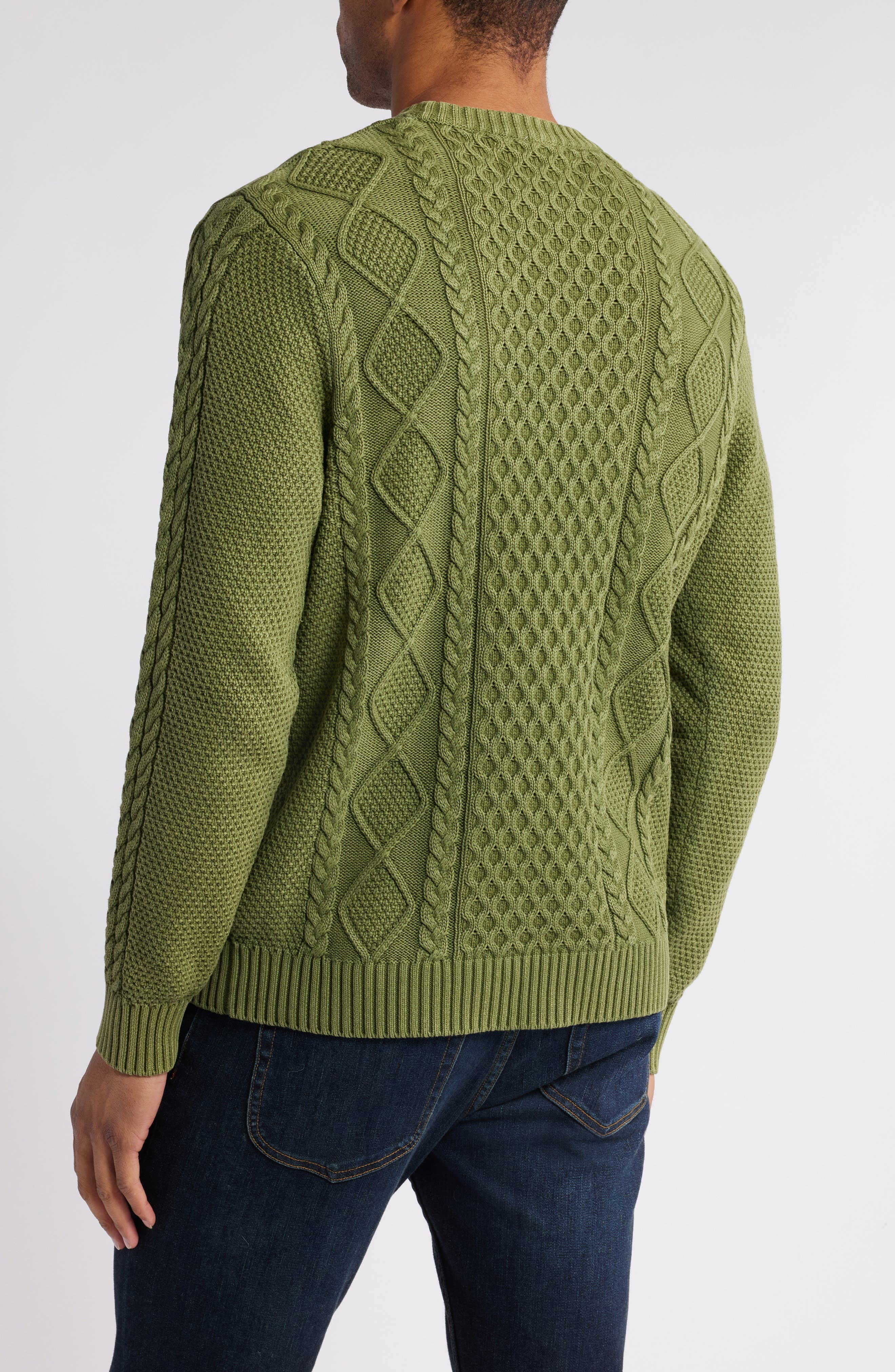 Stonewash Cable Stitch Sweater - image 2