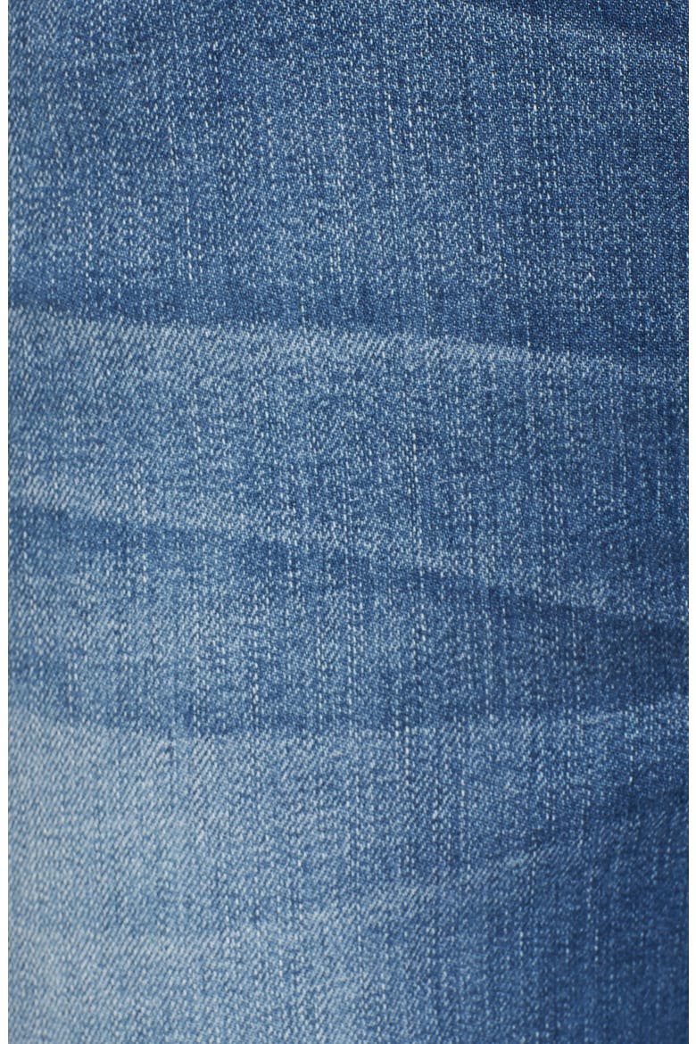 Embroidered Frayed Hem Ankle Jeans (Nordstrom Exclusive), Alternate, color, LIGHT BLUE / WHITE
