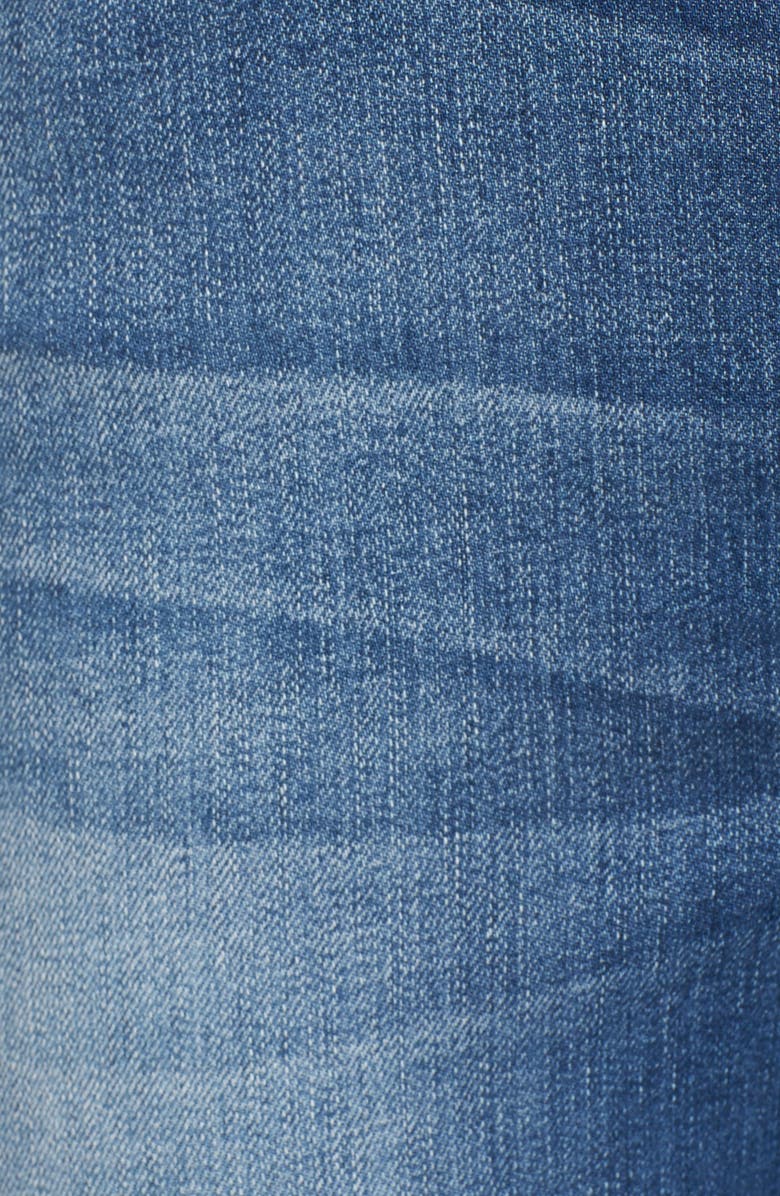 Wit & Wisdom Embroidered Frayed Hem Ankle Jeans, Alternate, color, 