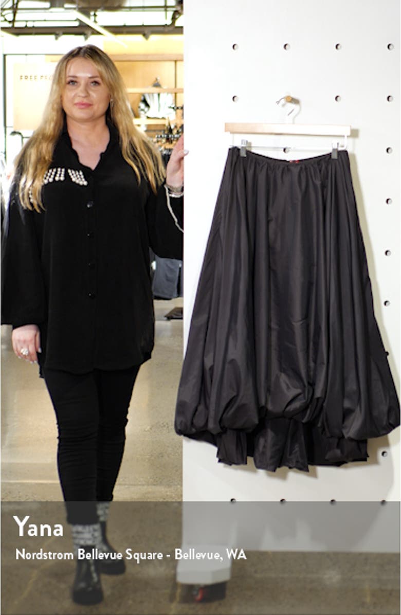 Mariposa Bubble Hem Midi Skirt, sales video thumbnail