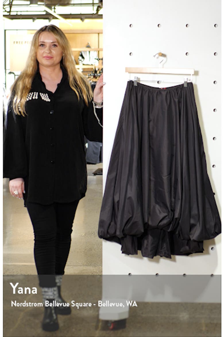 Mariposa Bubble Hem Midi Skirt video