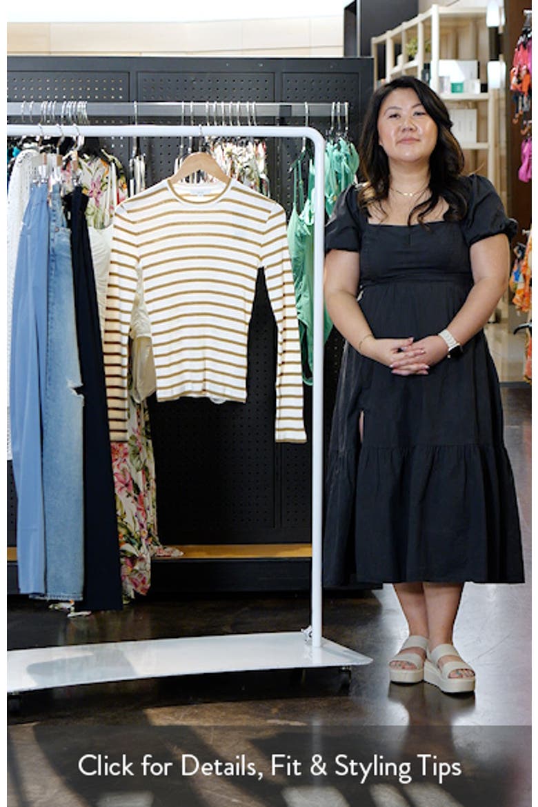 Stripe Rib Pima Cotton Top video