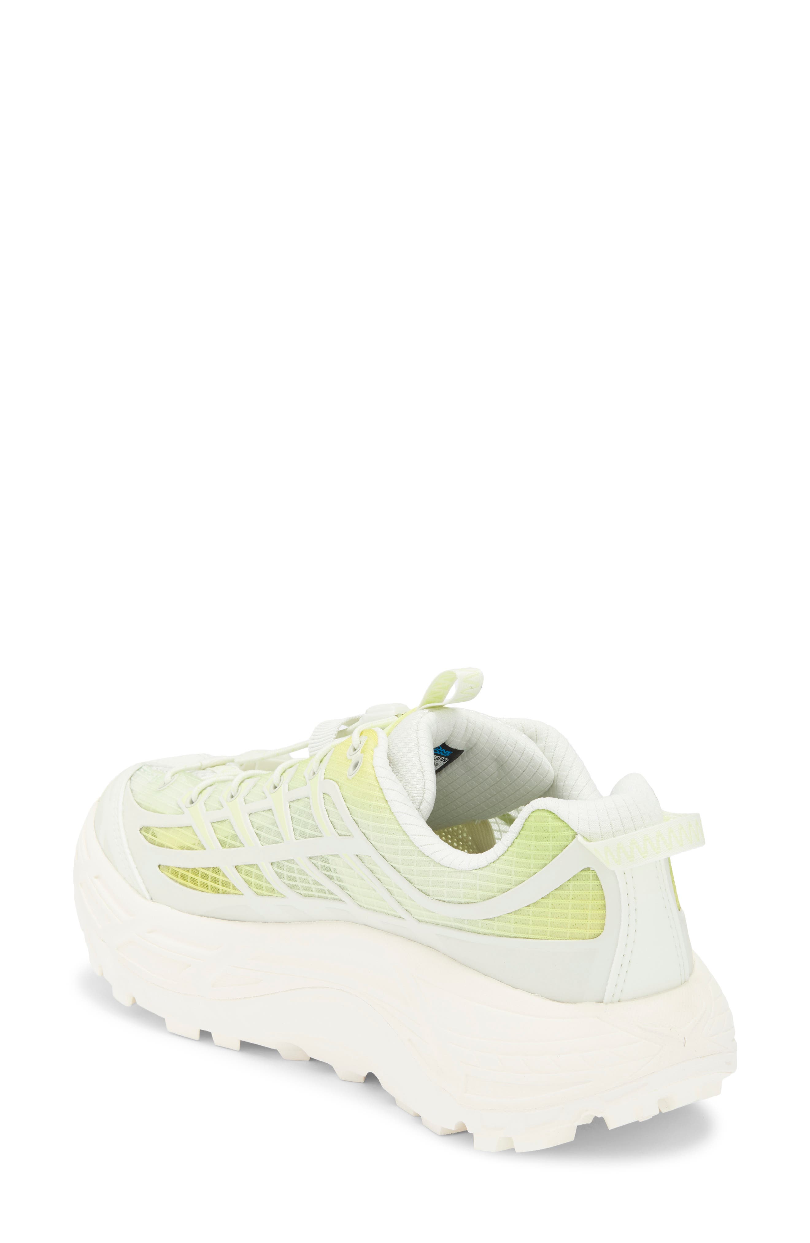 HOKA Mafate Three2 Grid Sneaker, Alternate, color, Truffle Salt / Lemon