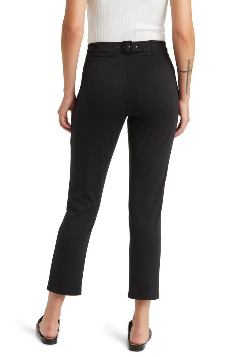 Hue Pintuck Ponte Pull-On Trousers, Alternate, color, 
