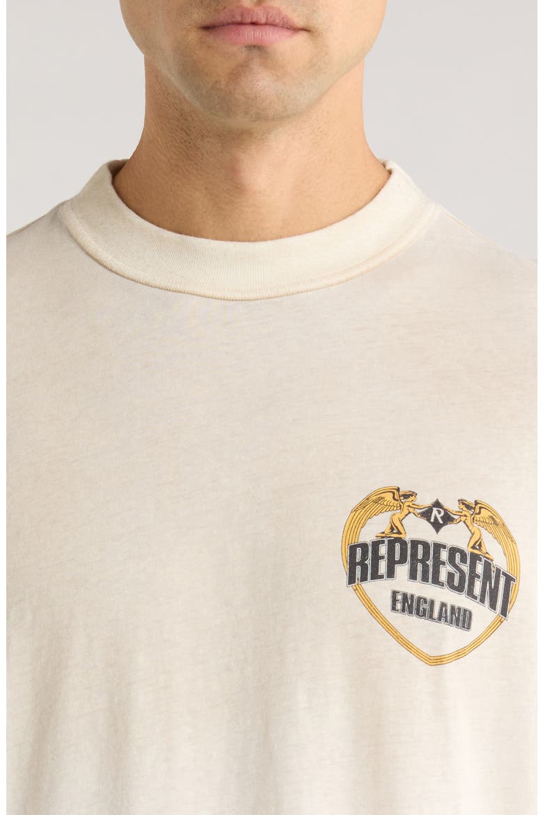 Angel Border Graphic T-Shirt, Alternate, color, WASHED ECRU