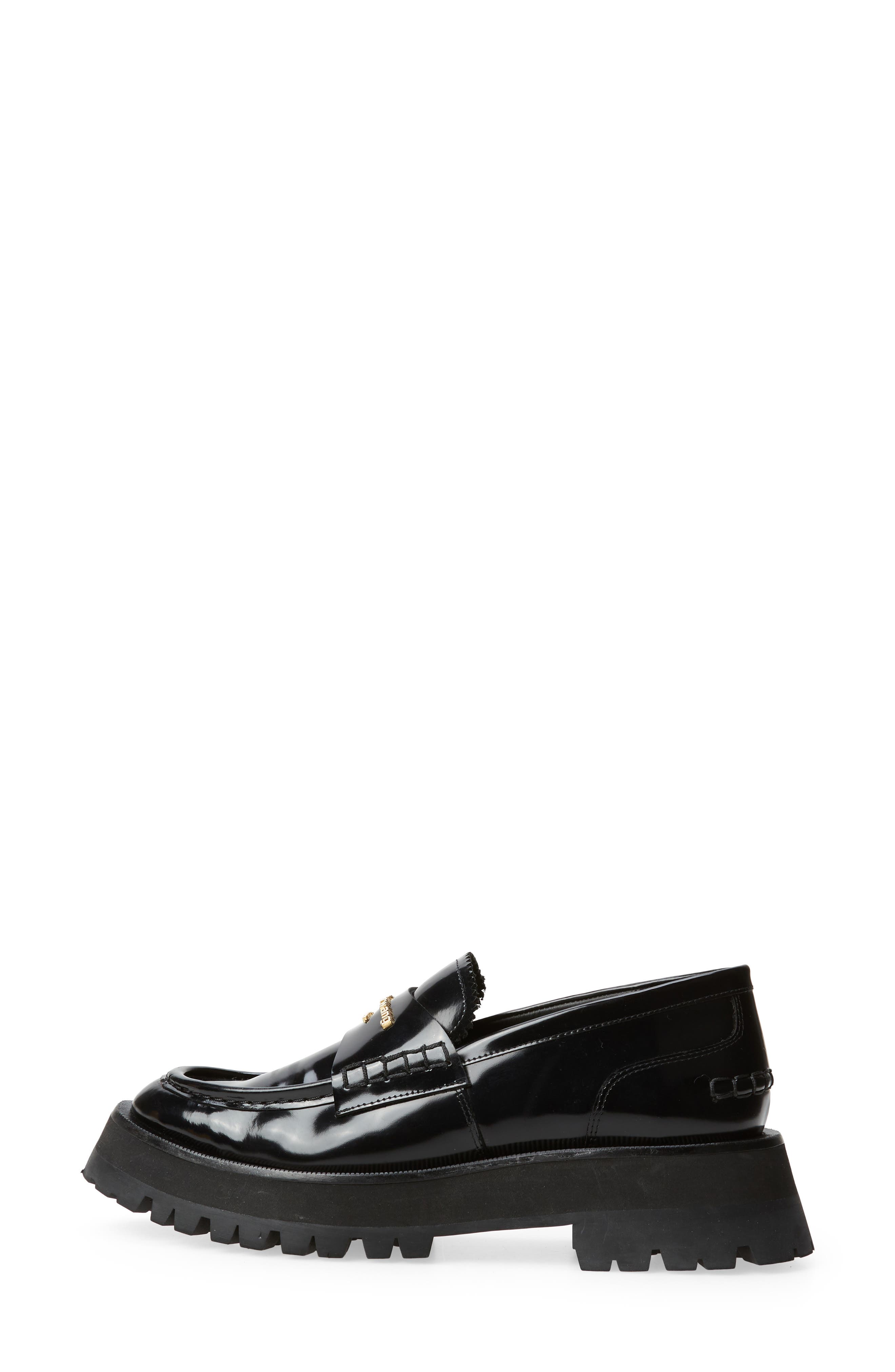 Alexander Wang Carter Lug Sole Loafer, Alternate, color, Black