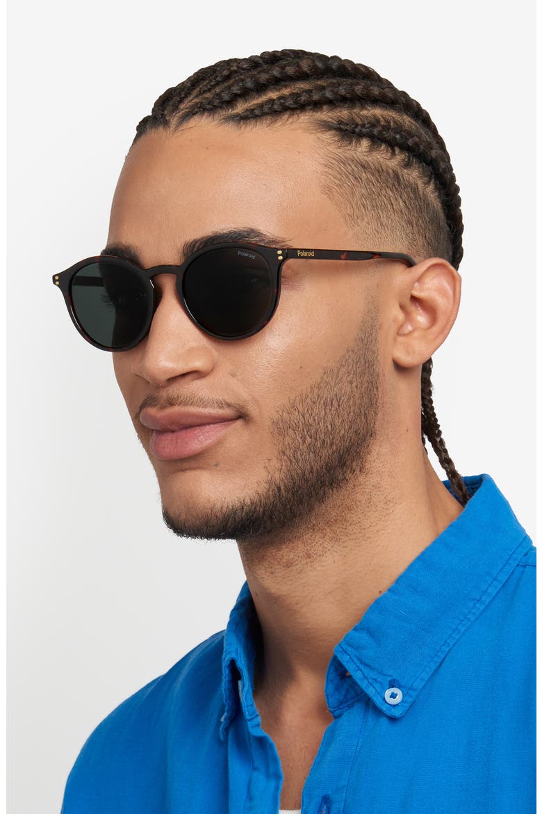 51mm Polarized Phantos Sunglasses, Alternate, color, HAVANA/ GREEN POLAR