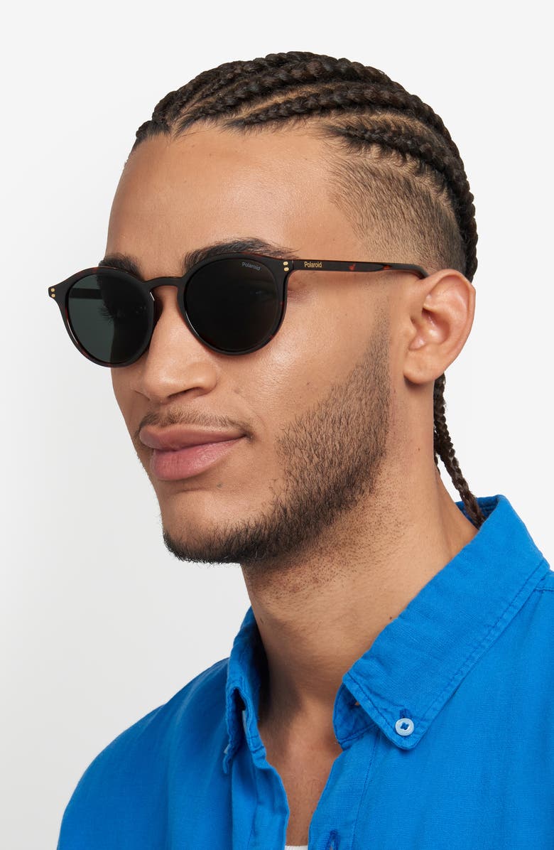 Polaroid 51mm Polarized Phantos Sunglasses, Alternate, color, Havana/ Green Polar