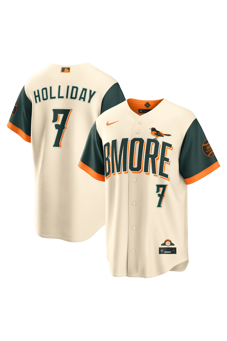 Men's Nike Jackson Holliday Cream Baltimore Orioles 2026 City Connect Stadium Jersey, Main, color, Cream