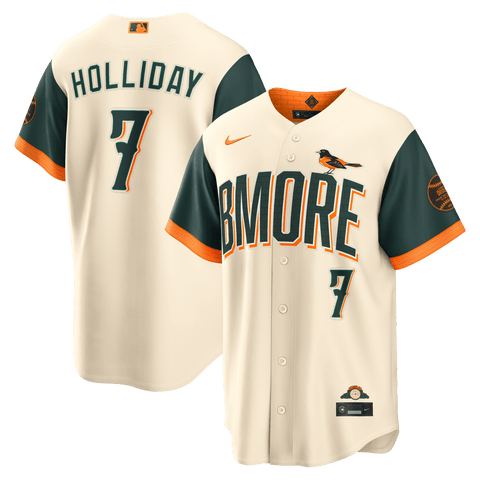 Men's Nike Jackson Holliday Cream Baltimore Orioles 2026 City Connect Stadium Jersey