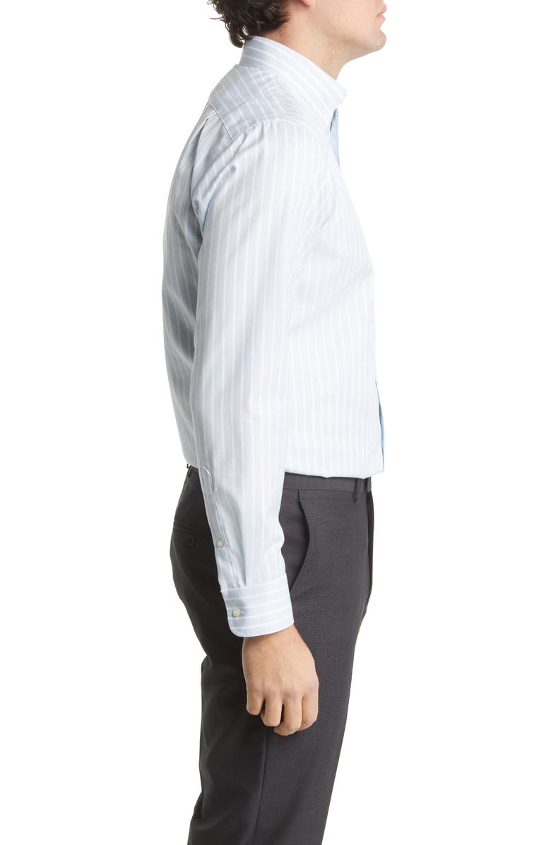 Nordstrom Trim Fit Non-Iron Oxford Stripe Dress Shirt, Alternate, color, 