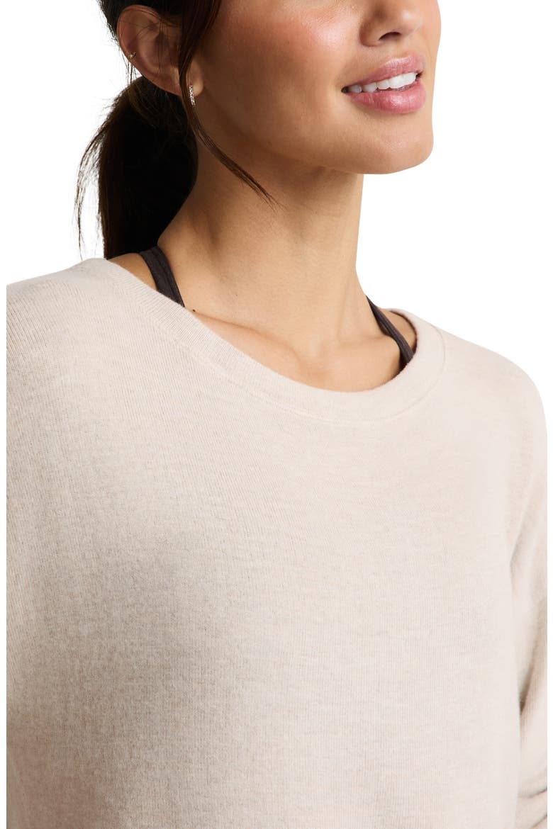 LuxeLayer Pullover Sweatshirt, Alternate, color, OATMEAL HEATHER