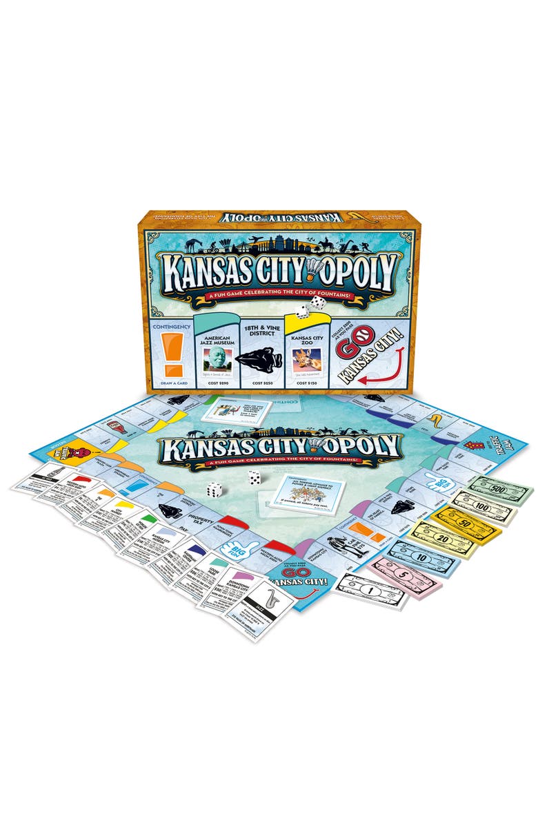 Late for the Sky Kansas Cityopoly Family Board Game, Ages 8+, Alternate, color, Multicolored