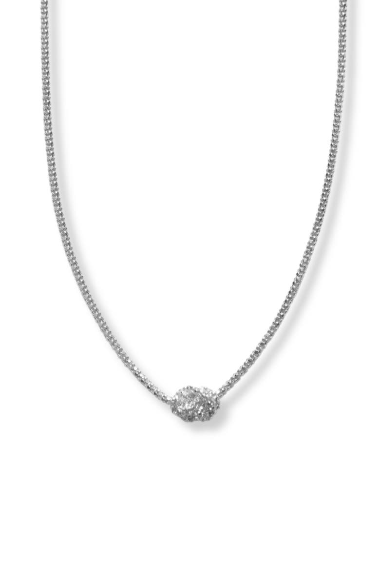 Knot Necklace, Main, color, SILVER