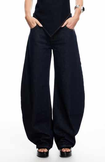LIONESS Horseshoe Low Rise Barrel Leg Jeans