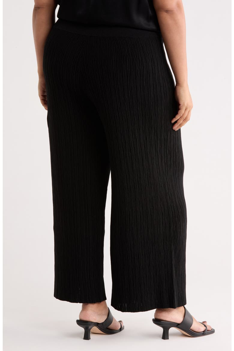 Ottoman Stitch Pull-On Knit Pants, Alternate, color, BLACK