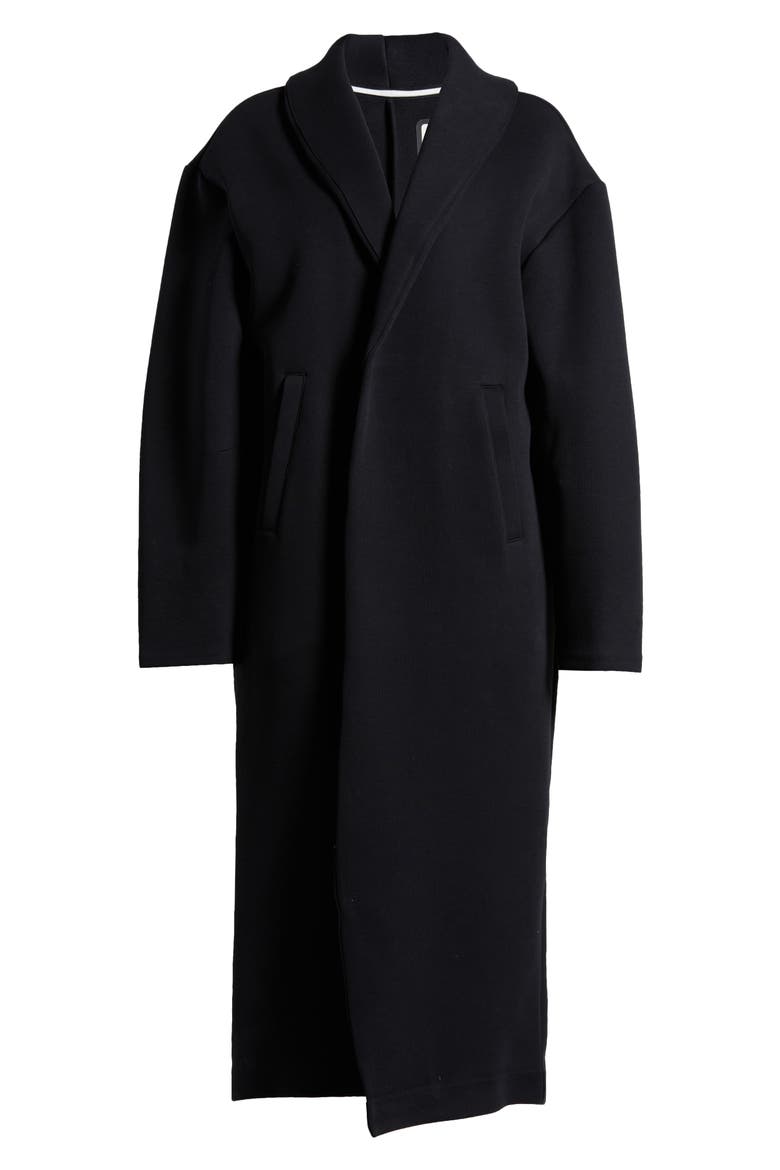 Sportswear Oversize Tech Scuba Knit Duster, Alternate, color, BLACK/ BLACK