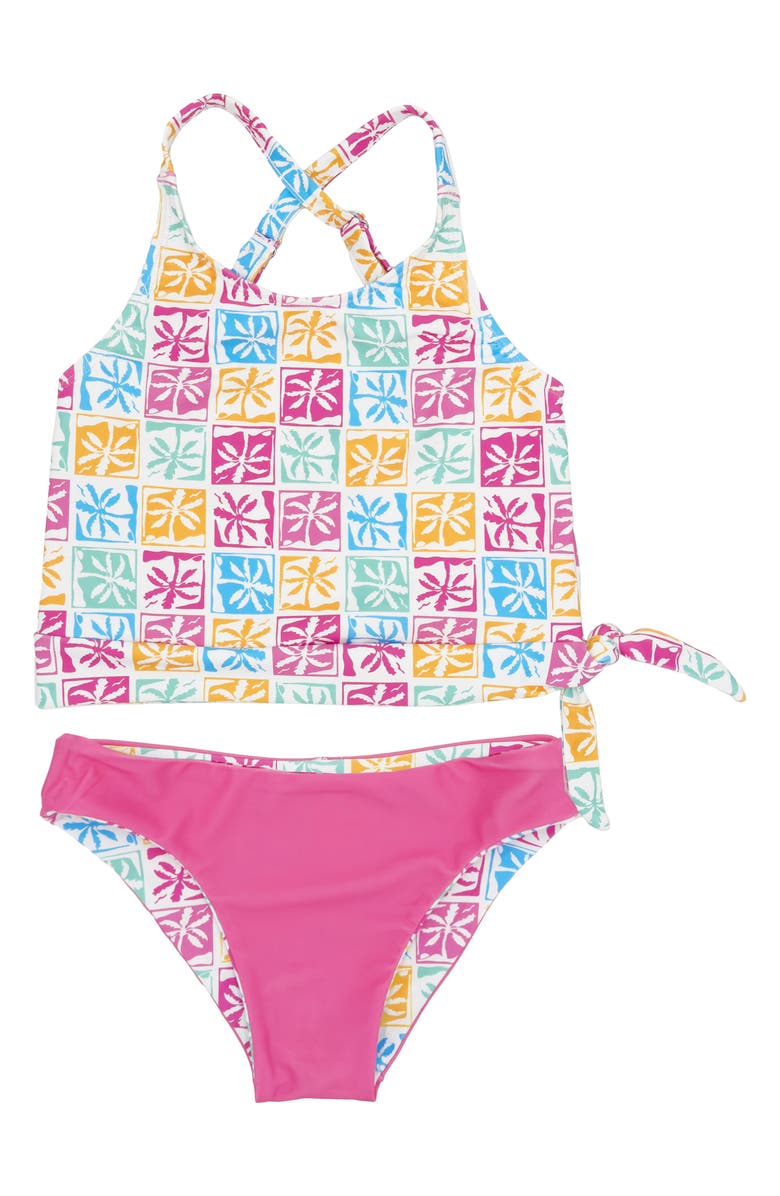 Feather 4 Arrow Kids' Oasis Reversible Two-Piece Swimsuit, Alternate, color, 