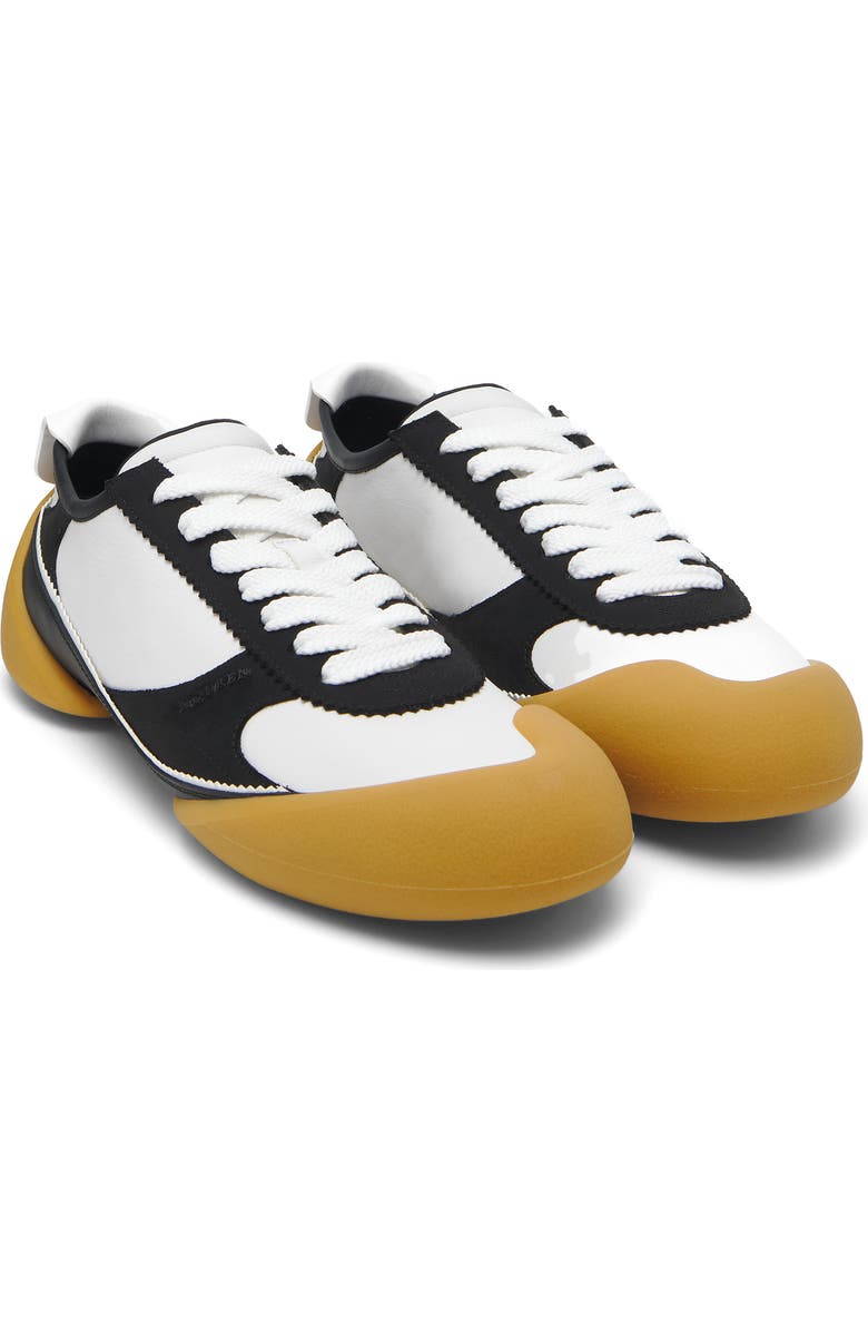 McQueen Flexion Sneaker, Main, color, White/ Black