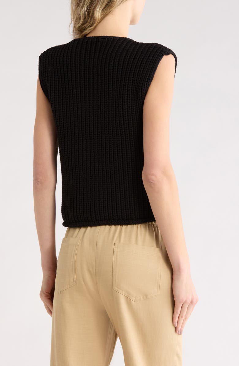 JASON WU Button Shaker Cardi Vest, Alternate, color, Black